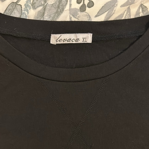 Black Long Sleeve PullOver Women's Fall Side Split Loose Casual Tunic Tops - Picture 3 of 6